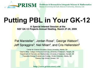 NSF GK12 PBL Session