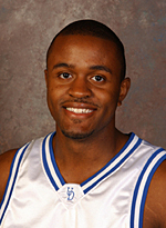 UD senior forward <b>Herb Courtney</b> had 22 points in the victory over Towson. - courtneyherb