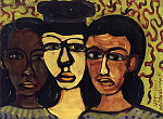 Margaret T. Burroughs (1917-  )
THREE SOULS 
1964
oil on canvas
18 " x 21 1/8 "