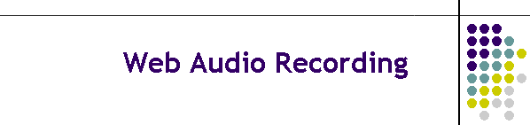 Web Audio Recording