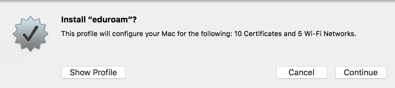 Install eduroam