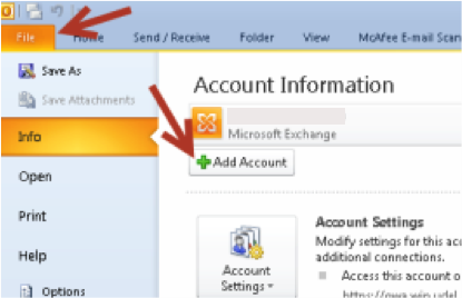 add an account window