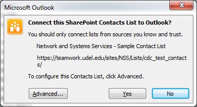 contact list