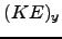 $(KE)_y$