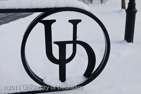 Snowy campus on January 12, 2011