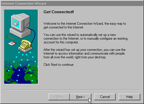 Internet Connection Wizard