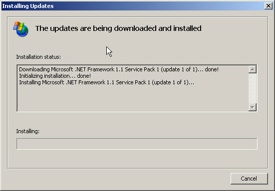 critical updates for windows xp