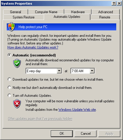 windows xp critical updates windows xp critical updates