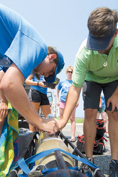 Marine Science Camp students