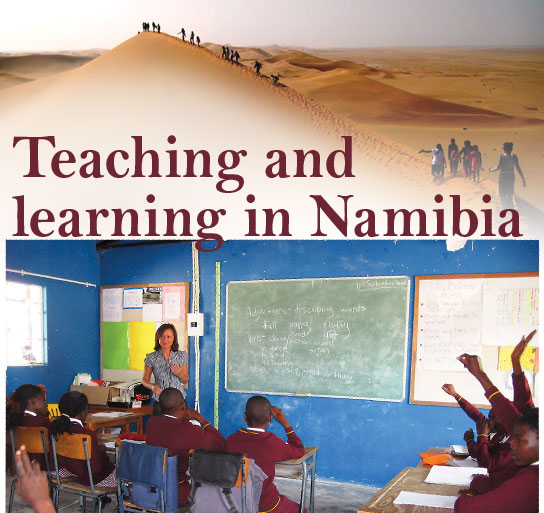 Martorana teaching Namibia