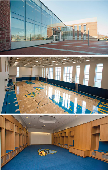 images of the Bob Carpenter Center renovation