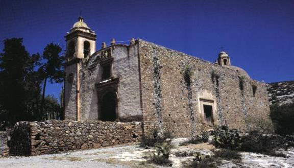 The San Nicolas Church in Cerro de San Pedro