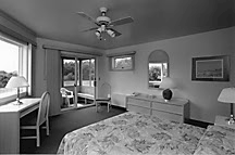 Guest room at Virden Center