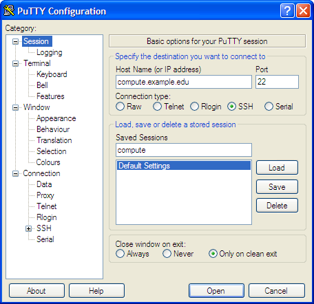 use xming with putty