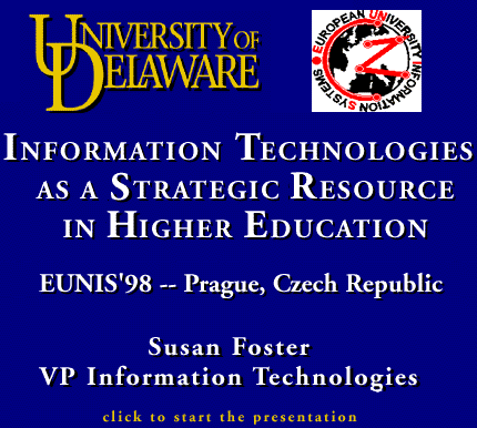 EUNIS'98 Presentation - Click to Start