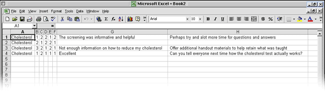 Excel view