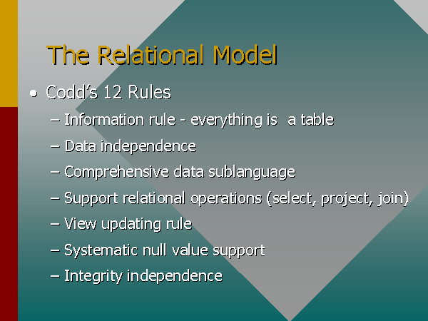 The Relational Model