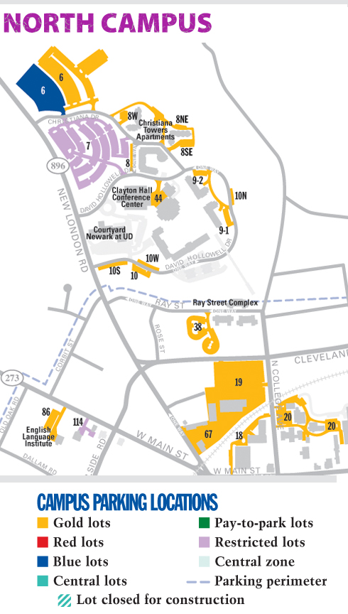 North Campus Parking Maps