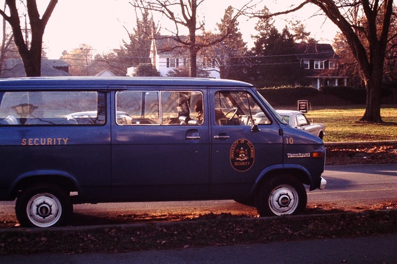 Vintage UDPD Security Van