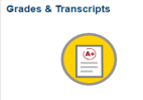 Grades & Transcripts tile