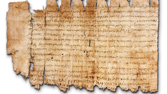 ancient papyrus bill of sale
