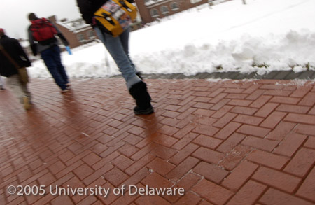 snow on campus