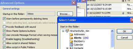 Advanced options page