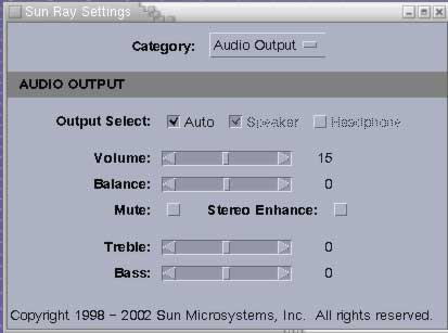Graphic showing the sound settings