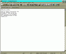 Image of DOS call output
 screen