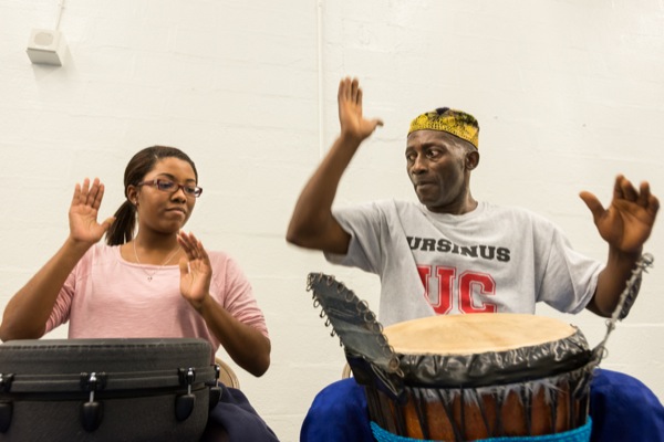 Professional African dance and music duo teaches UD students