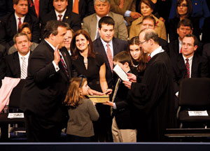 Christie family at Inauguration