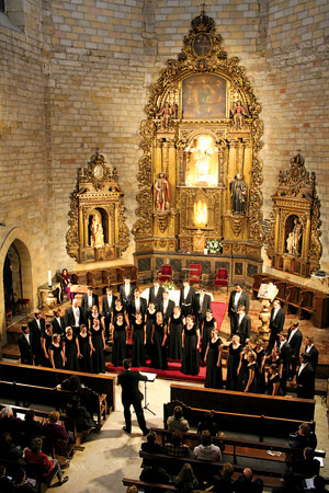 Chorale in cathedral