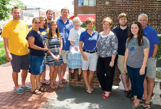 The McCabe family on UD's campus