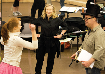 Susan Stroman rehearsing for Big Fish