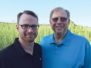 Brad Cain, EG95, 97M, (left) and his father, Don, EG68