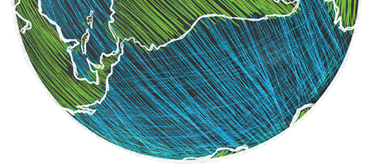drawing of globe