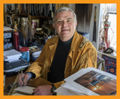 Peter Roe in his office
