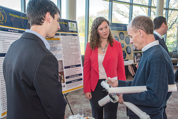 Students present their projects during the First Step Grand Challenge
