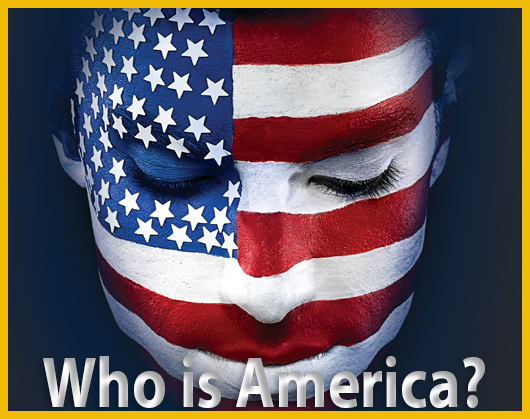 Who is America headline with a face painted as an American flag