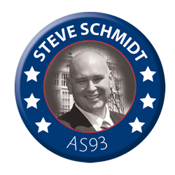 Steve Schmidt AS93 in an image of a political button