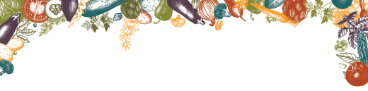 illustration of vegetables used in a border