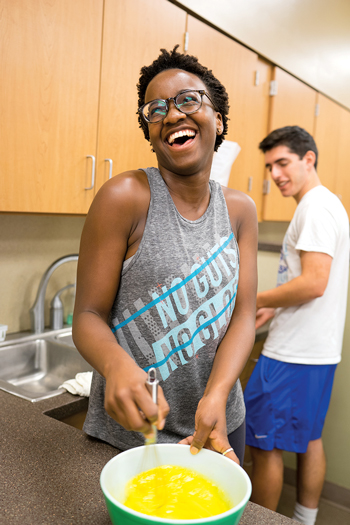 Image of students cooking